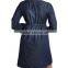 2015 hot sale new design casual style cotton denim dress JXY004