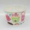 Food Grade Disposable Company Logo Printed Paper Cups for Soup and Ice Cream