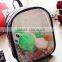 2016 New College Bacpack Clear Backpack PVC Material Contast Color
