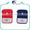 Portable small zipper travel first aid kit bag with mesh pockets