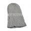 Chic pure color Men and women fashion wool knitted turtleneck cap with black hat