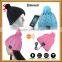 Fashion Winter Men Women Bluetooth Hat Wireless Bluetooth Headphone Hat with Pom Poms