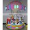 High quality amusement park mini 6 player carousel horses amusement ride coin operated kiddie rides carousel for sale