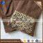 New style fashion cuatom ladies brown alpaca wool gloves with lace