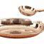 IndianArtVilla Steel Copper Platter With Attached Bowl 450 ML - Serving Dishes Indian Food Home Hotel Restaurant Tableware Serve