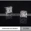 Fashion micro pave sterling silver zirconia square stud earrings