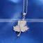 Pendant Necklace 100% 925 Sterling Silver Leave Charms