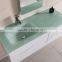 48''single bathroom vanity with Tempered Glass Top made in China - White