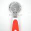 Modern design TPR handle Kitchen gadgets colorful handle flower pattern round pizza cutter