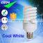 E27 B22 Spiral 4000K Cool White T2 23W Energy Saving Lamp With Tri-color