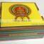 Wooden Coaster Set Painted Turban Prints