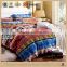 luxury reactive printed four pieces bedding set