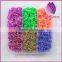 rubber bands in three layers plastic box with components loom bands for kids diy jewerly