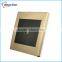 new design brushed golden electric switch and socket 250V