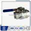 Hot sales thread  stainless steel 3 way ball valve l type full port