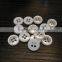 Bowl style white shirt button