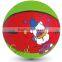Multi color rubber basketball