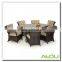 Audu Tuscany Brown Rattan Garden Dining Set With 6 Seat