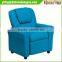 Contemporary Light Blue Kids Recliner with Cup Holder and Headrest