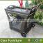 Outdoor rattan resturant service car hotel dining buffet car