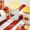 3 Sets Ceramic Canister With Wooden Lid,Stoneware With Decal