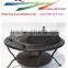 High quality cheap price picnic table top fire pit for outdoor wooden burning fire pit table