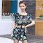 Floral prints polyester spandex swimwear fabric swimsuit for women