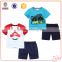 China supplier OEM service two piece printed child clothes set