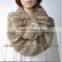 CX-S-51B Genuine Rabbuit Fur Handknitted Snood