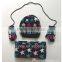 majored factory produce winter 100% acrylic knitted girls scarf hat & glove sets
