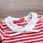 Elf Style Baby Dress Short Sleeve Summer Princess Dresses Striped Cotton One Piece Ruffle Bottom