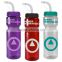 USA Made 28 oz Transparent Sports Bottle With Straw Lid - BPA/BPS-free, FDA compliant and comes with your logo