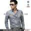 men's stylish luxury formal casual slim fit contrast color dress shirts with long sleeves