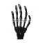 Black Plastic Embellishment Findings Skull Hand Halloween Ornaments