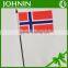 OEM price different sizes 2017 Election support plastic held Norway hand flag