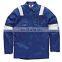 Industrial Poly/cotton 3m reflective blue safety reflective jacket /clothing