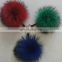 Factory direct supply raccoon fur pom poms for keychain/raccoon fur pom poms/real raccoon fur