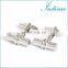 Simple Silver Cylinder Men Shirt Cufflinks