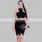 Irisfox L955 sexy lastest new model fashion wholesale pink two piece bandage dress for party