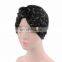 Spring Summer Style Poplin Gauze Perm Turban Hood Hat Noble Retro Indian Hat