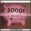 hot sale fashion pvc inflatable pink pig balloons tripod , back balloon or fly