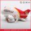 3D kids stuffed airplane shaped pillow toys