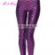 oem factory women printed brushed white label compression leggings