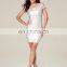 Women Casual Dress Sleeveless Slim Pencil Dress Brushed Foil Dress