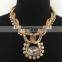 jewelry handmade high quality sparkle rhinestone,Unique design Statement necklace jewelry