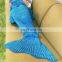 New Arrival Winter Mermaid Blanket Pattern Crochet Mermaid Tail Personalized Woven Blankets Cozy Sleeping Blanket