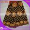 high quality african swiss lace fabric LA1091 brown