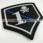 custom embossed sewn on 3D pvc rubber patch