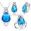 modern design for women beauty Crystal diamond necklace set