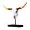 Nordic retro creative resin imitation animal head home decoration products resin cow skull crafts display